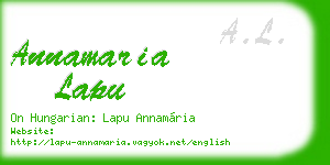 annamaria lapu business card